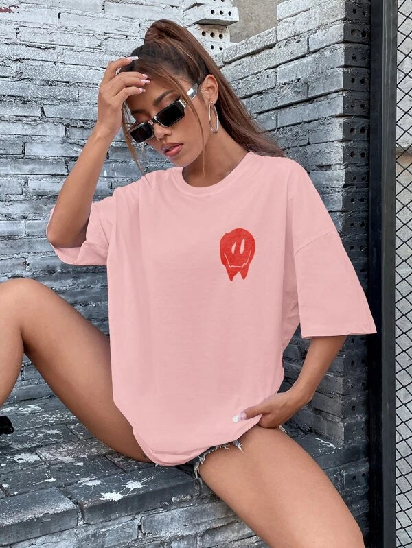 Letter Graphic Oversized T-shirt