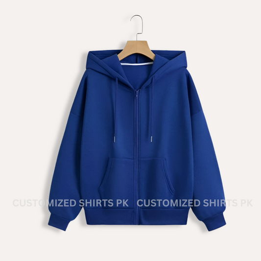 Royal Blue Zipper Hoodie