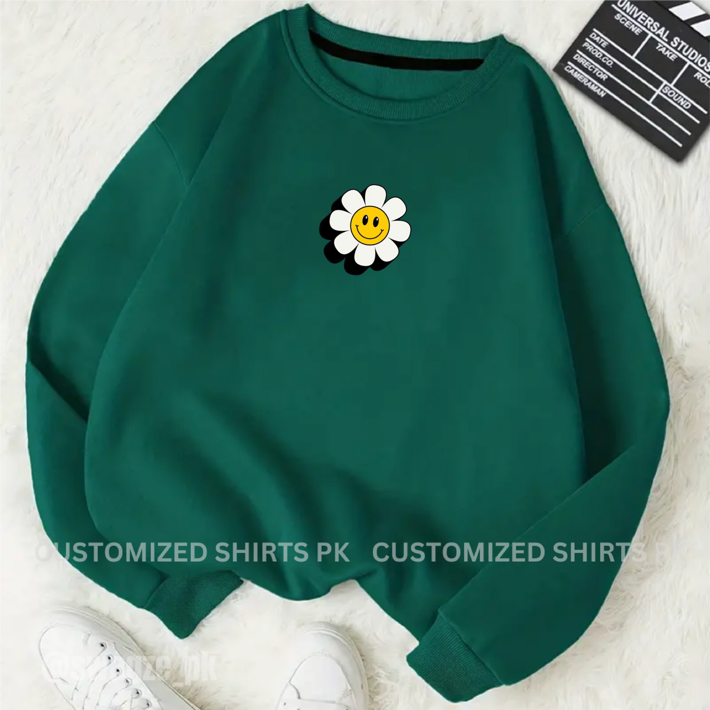 FLOWER GREEN SWEATSHIRT