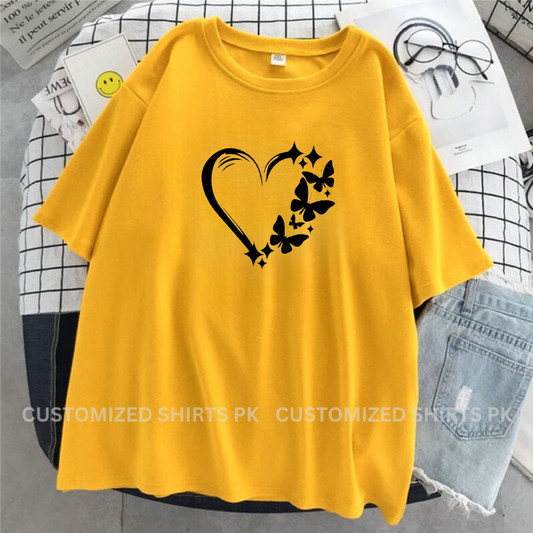 Butterflies Heart T-shirt