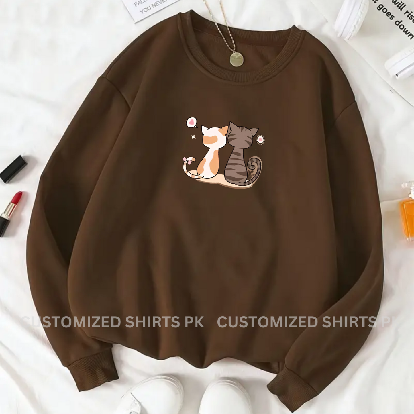 COUPLE CATS SWEATSHIRT