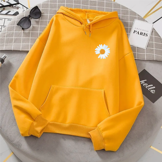 Flower Yellow Hoodie