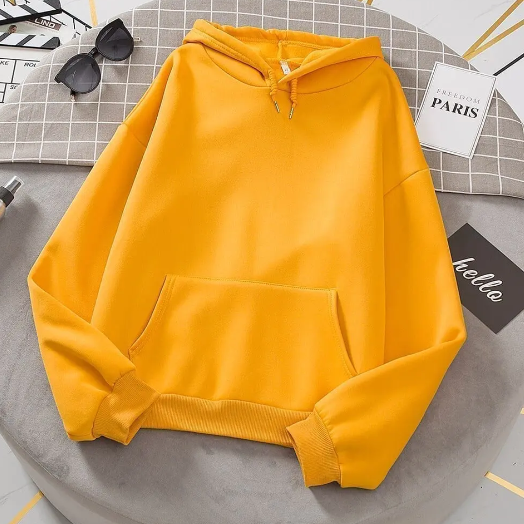 Basic Yellow Hoodie