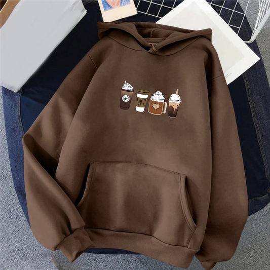 Coffee Dark Brown Hoodie