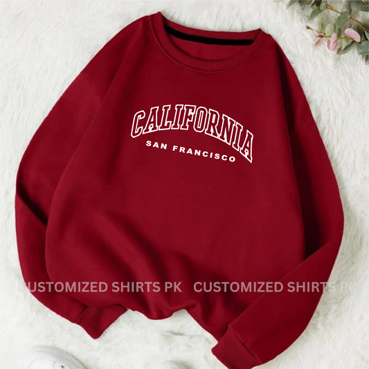 CAIFORNIA MARRON SWEATSHIRT