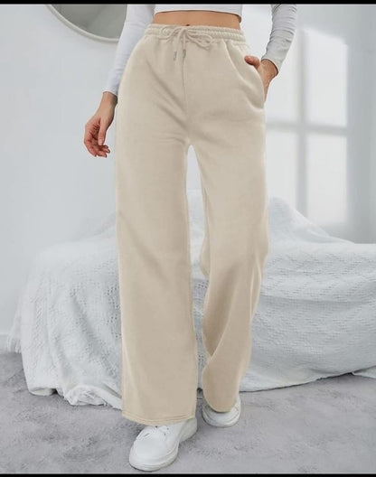 Basic Cream Flapper Trouser