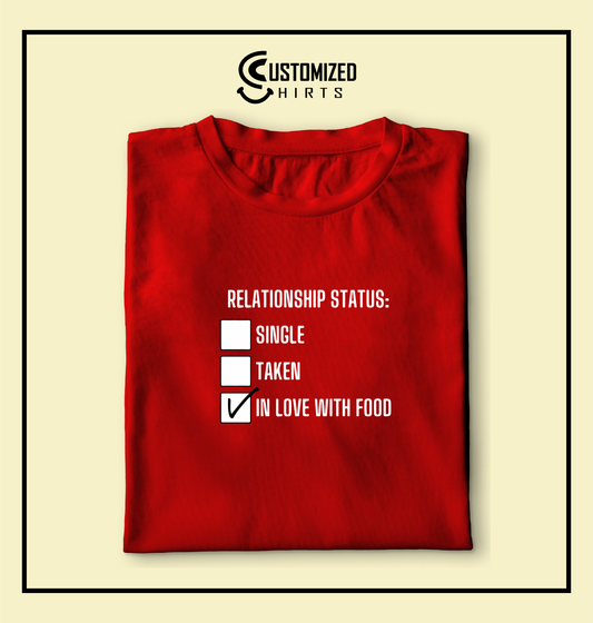 In Love With Food Tshirt