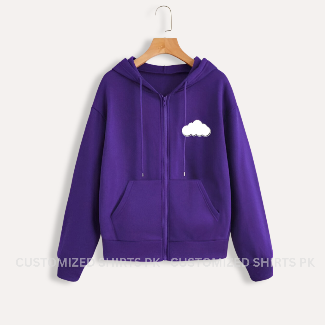 Cloud Purple Zipper