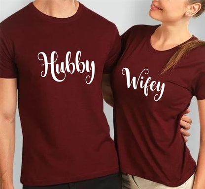 Wifey Hubby Couple Shirts