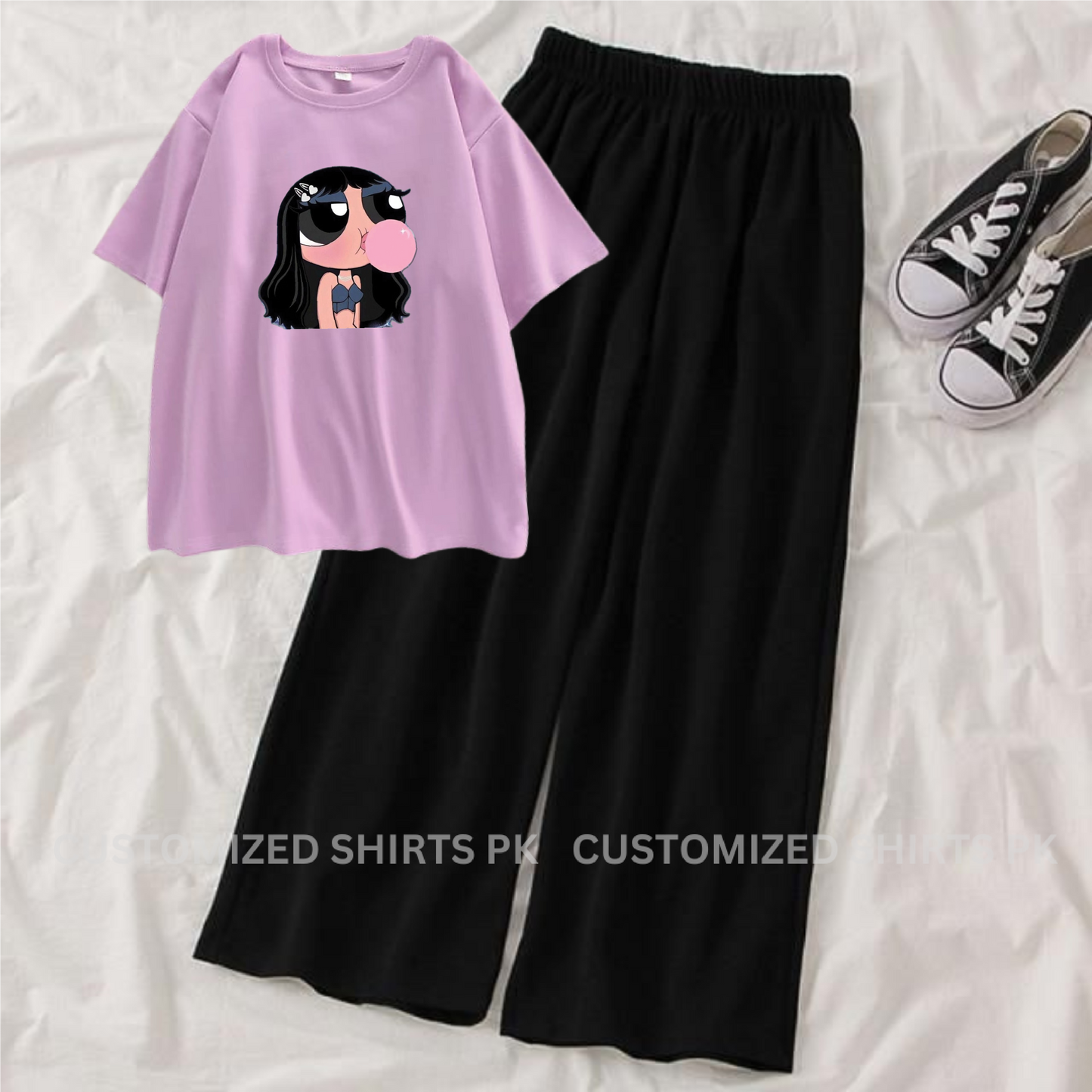 Cute Girl Tee & Black Flapper