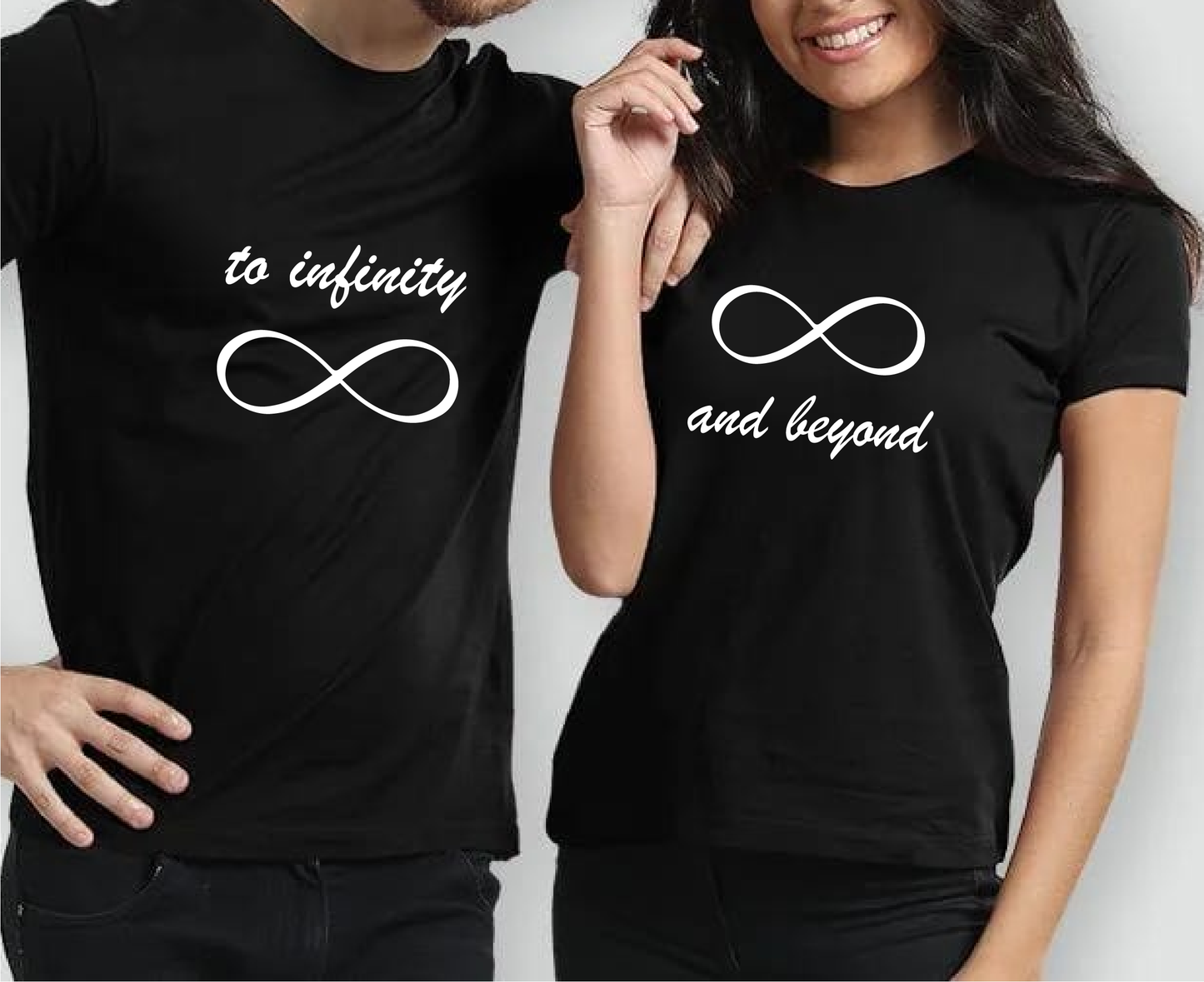 Infinity & Beyond Couple Shirts