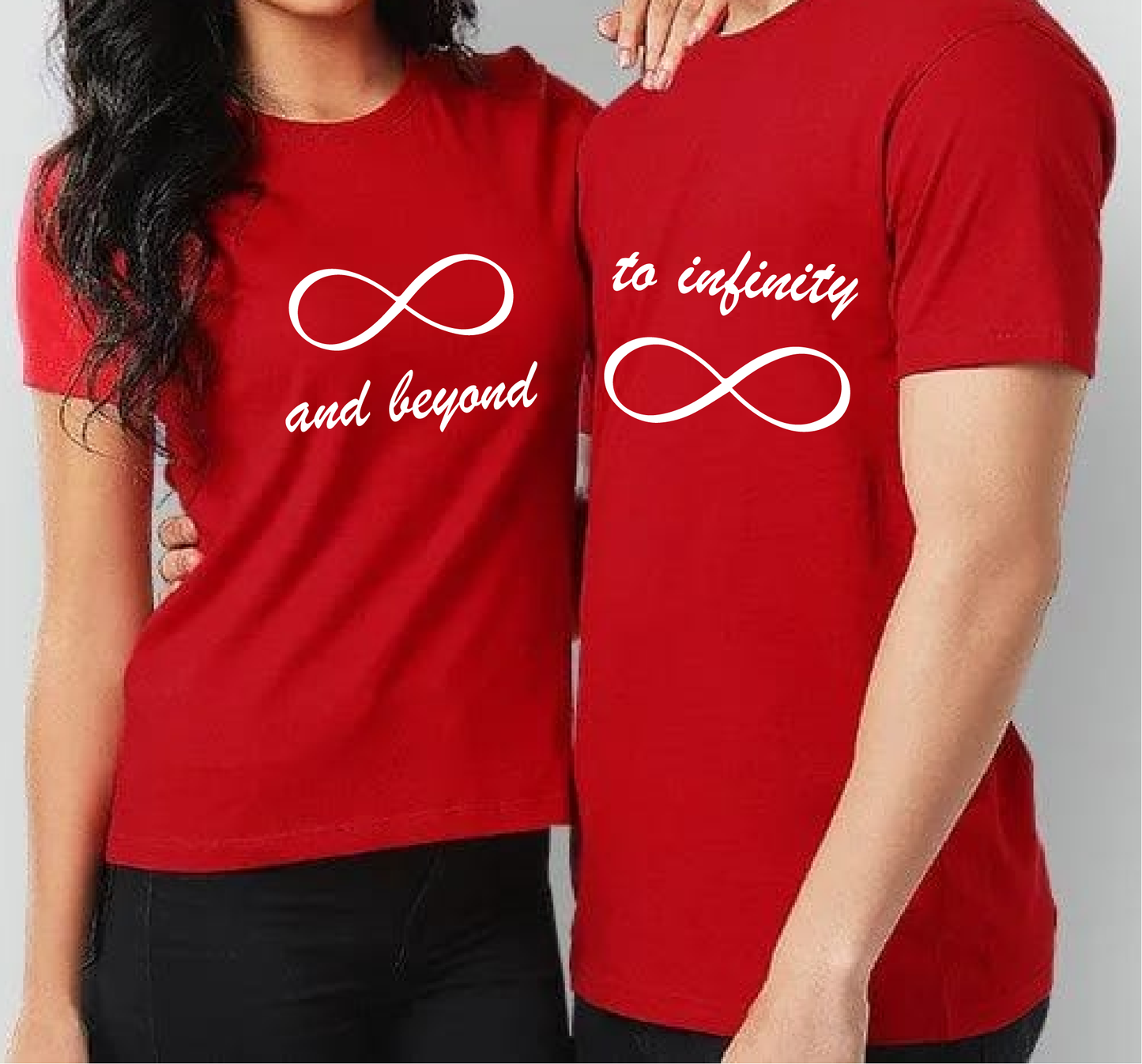 Infinity & Beyond Couple Shirts