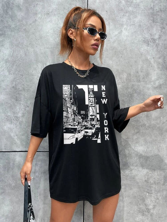 NYC Printed Oversized T-shirt