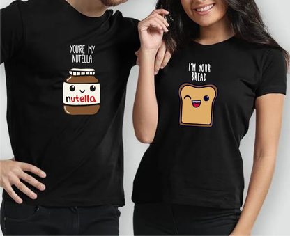 Bread & Nutella Couple Shirts