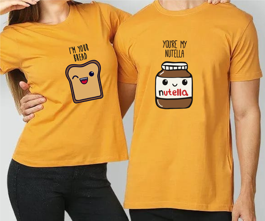 Bread & Nutella Couple Shirts