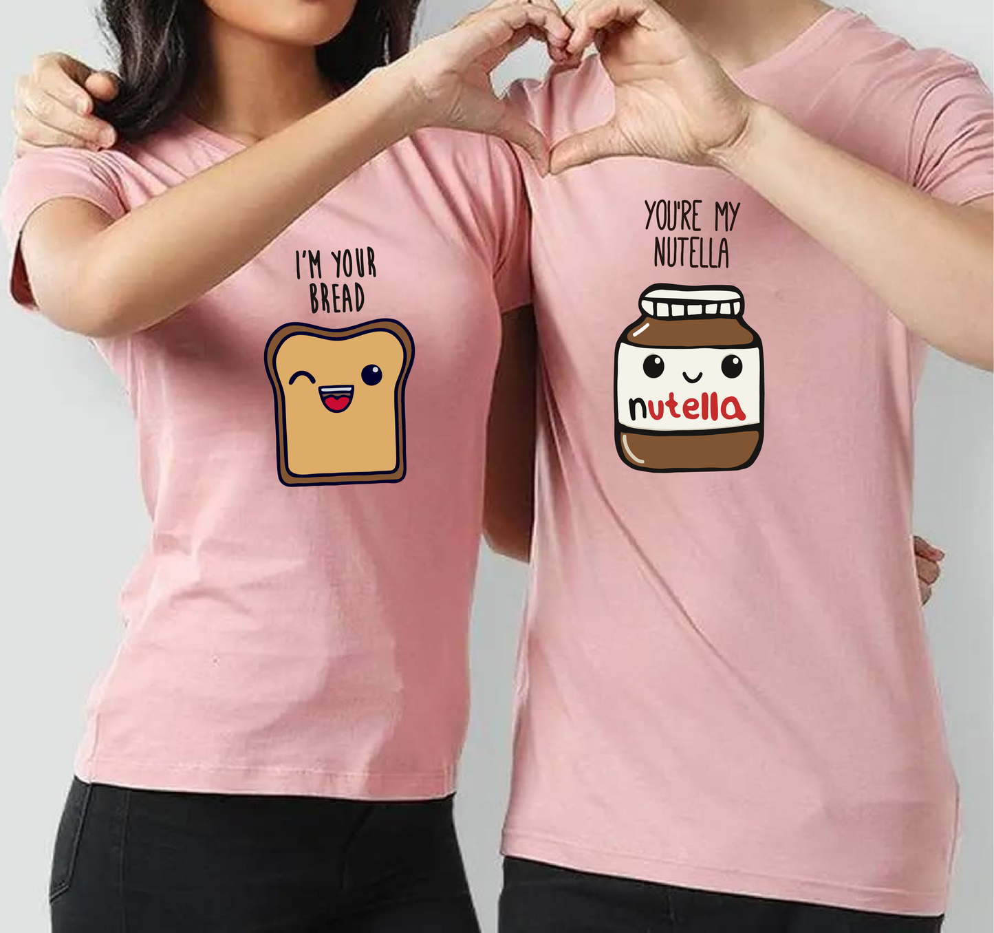 Bread & Nutella Couple Shirts