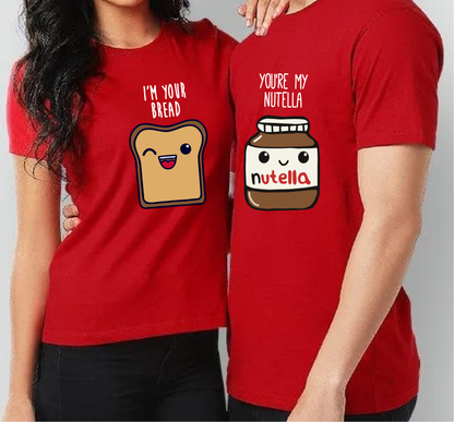 Bread & Nutella Couple Shirts