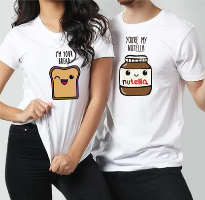 Bread & Nutella Couple Shirts